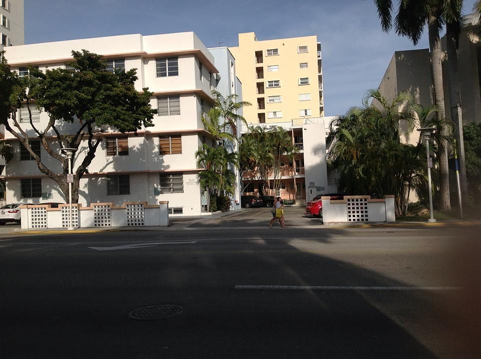 From across the street