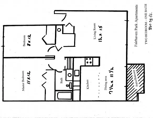 Large two bedroom Large two bedroom