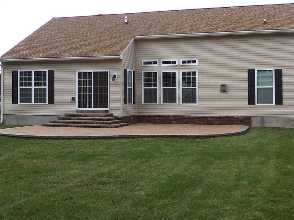 Back paver patio