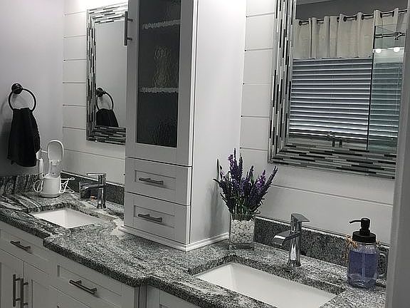 Master bath vanity
