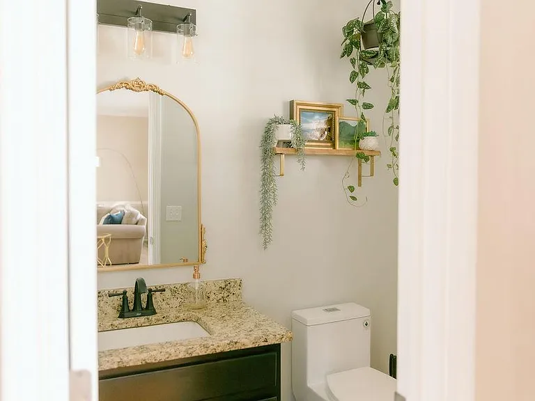 downstairs half bath