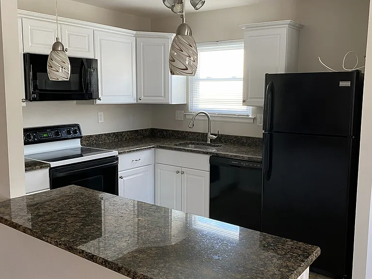 Kitchen View with Ceiling Fan