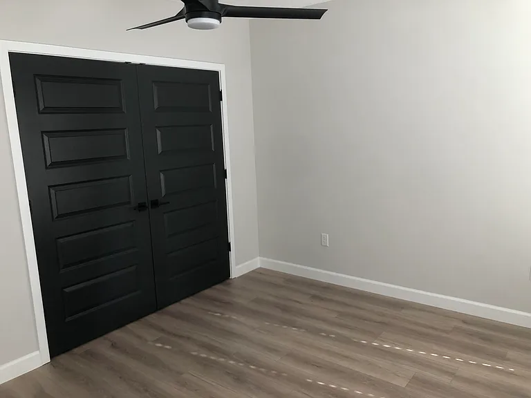 bedroom with large closet