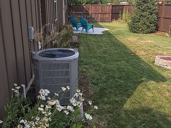 Back Yard-New AC Unit