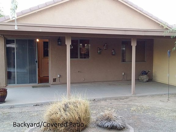 Covered back patio