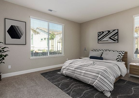 Virtually Rendered Master Bedroom