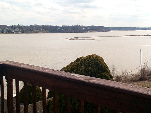 Deck overlooking river