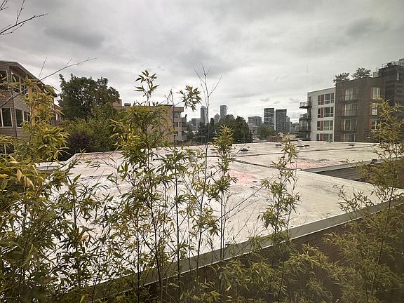 View of Downtown Seattle from living room