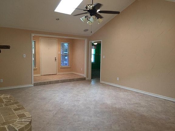 Entryway opens into living room