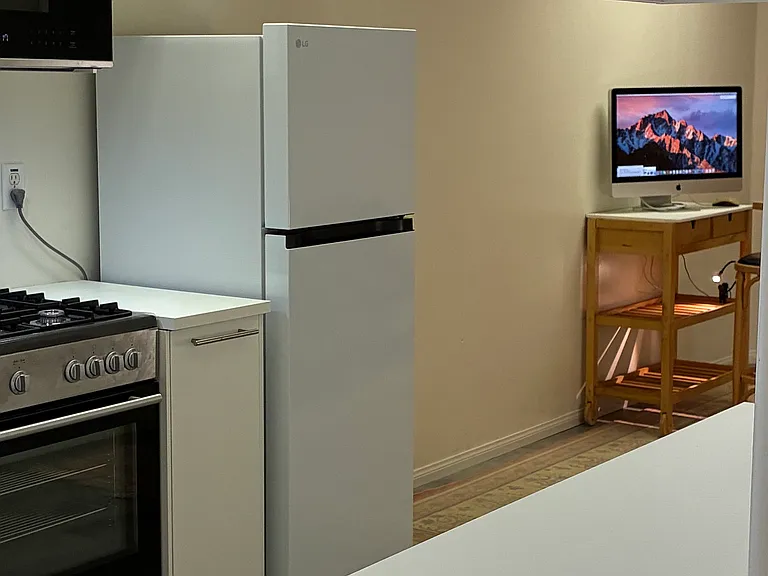 Kitchen, followed by Workspace