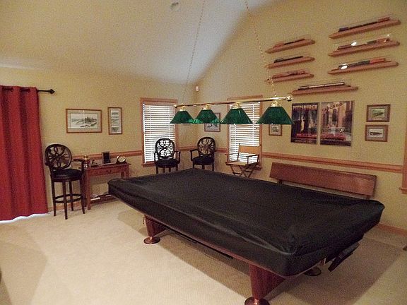 Pool Table in Game Room