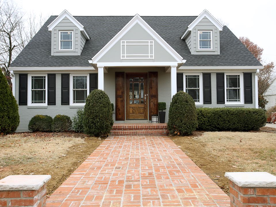 New brick path to front door