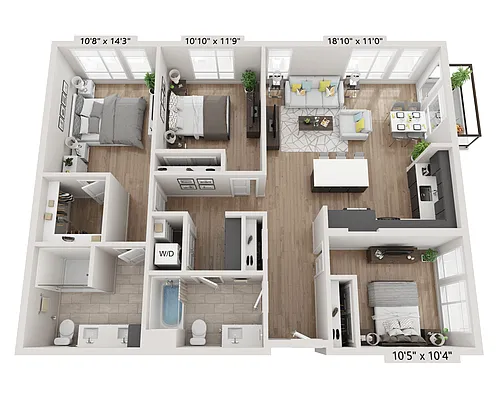 Floor plan C2AB
