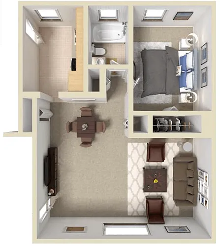 Floor plan 1 Bedroom
