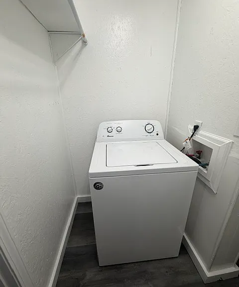 Washer area
Dryer is across from washer other side