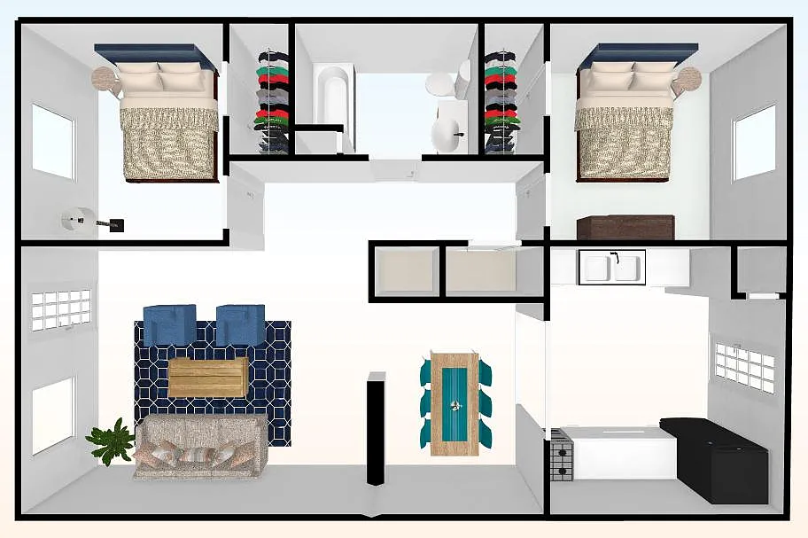 Floor plan Two Bedroom