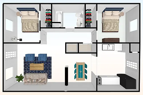 Floor plan Two Bedroom