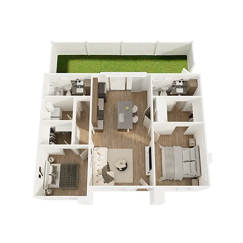 Floor plan 2 Bedroom