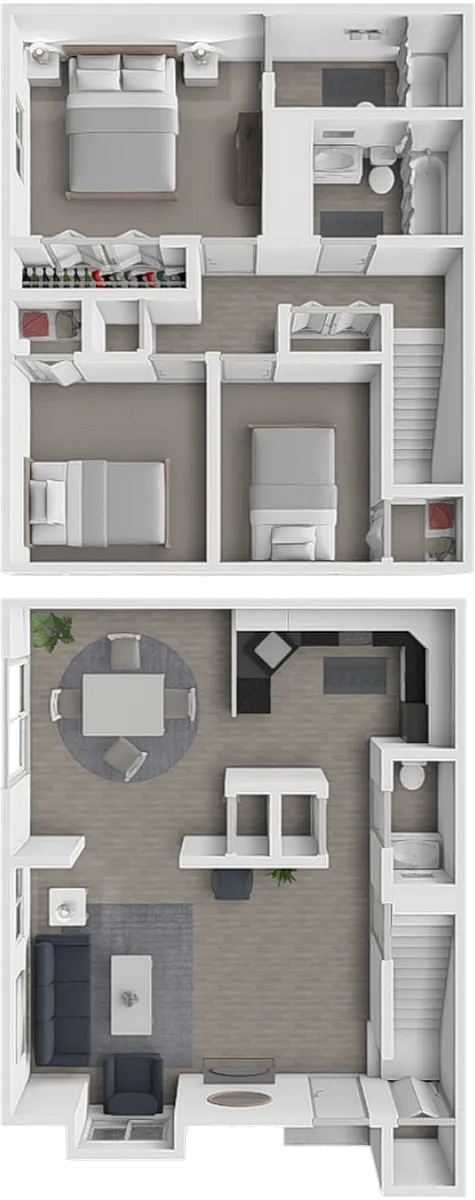Floor plan The Palmetto 3 Bedroom