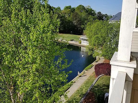 View of pond from the deck.