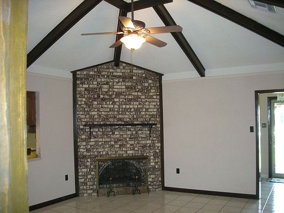 Great room with cathedral ceiling and gas fireplace