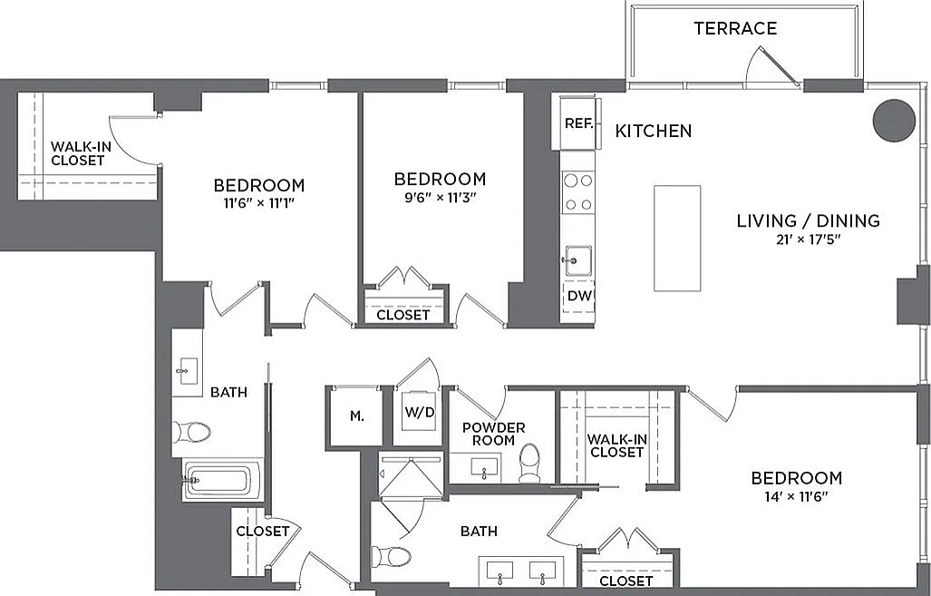 Floor plan C1A
