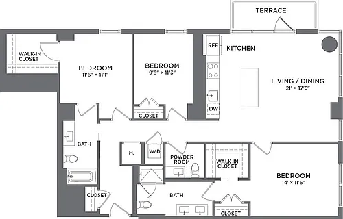 Floor plan C1A