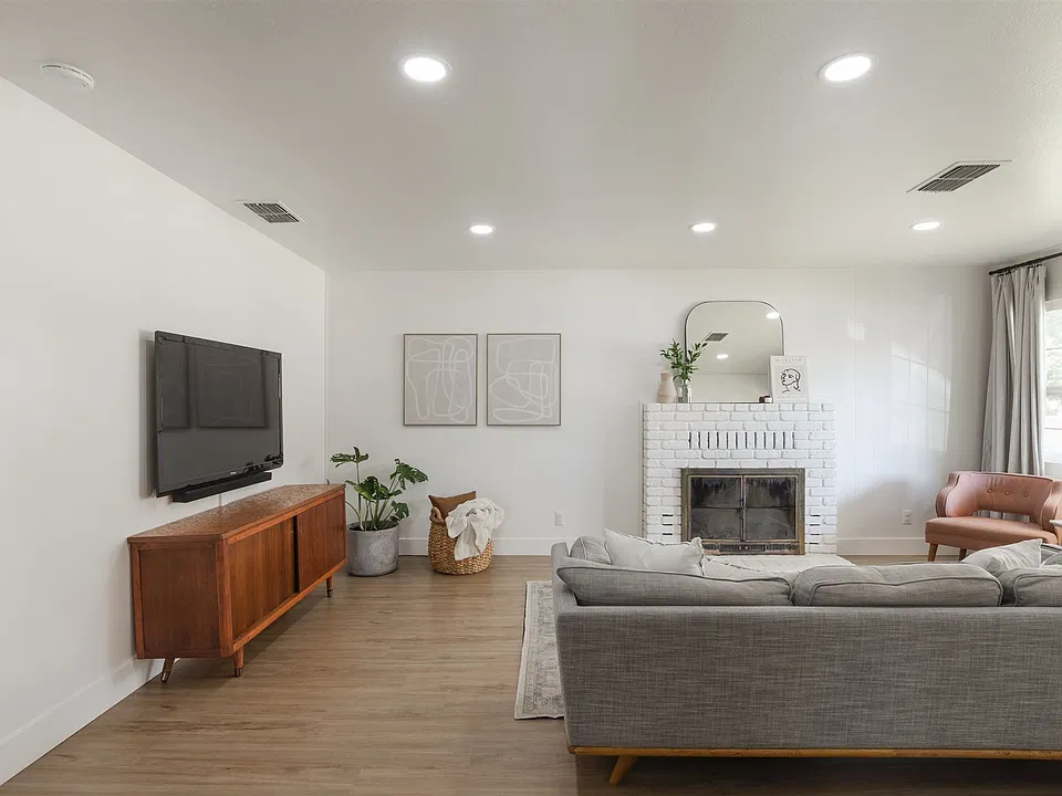 Front living room fireplace