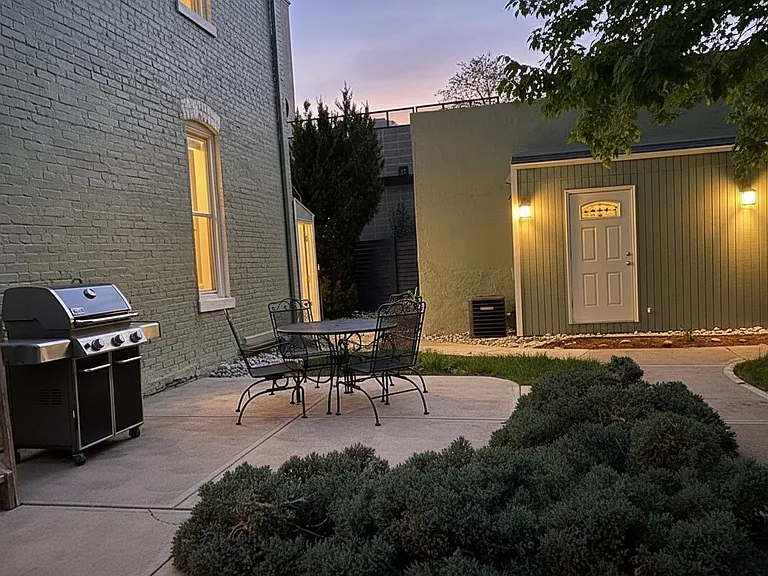 Community grill that never funs out of propane. Perfect for enjoying a Colorado summer evening.