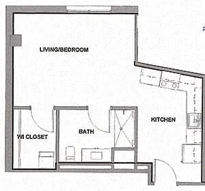 Floor plan Studio-1