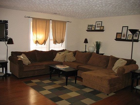 Large, bright living room