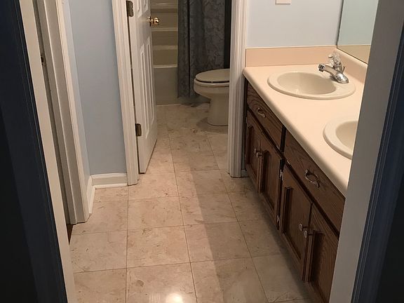 Marble floors in master bath