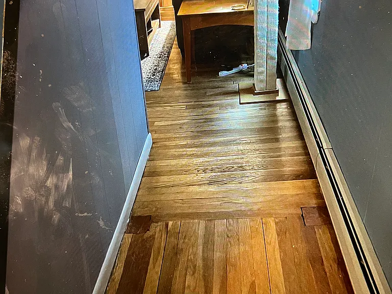 Hallway from 1st bedroom to living room