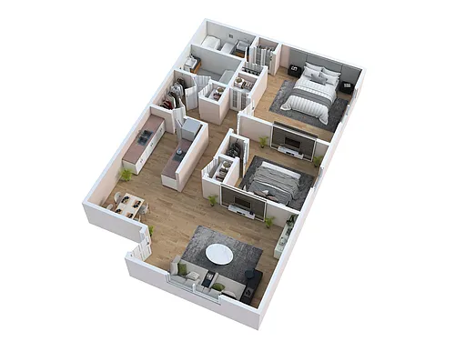 Floor plan Starboard - Renovated