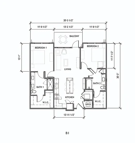 Floor plan B1