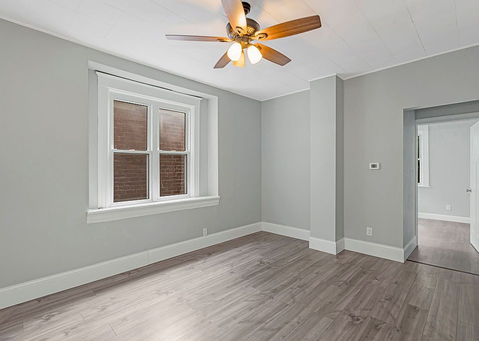 Living room view from unit's entry