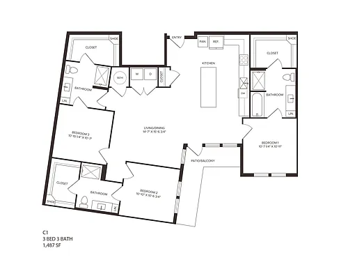 Floor plan C1