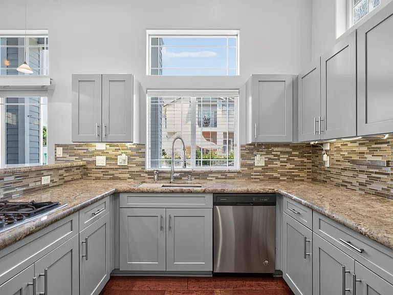 Newly remodeled kitchen, New cabinets & granite countertops.