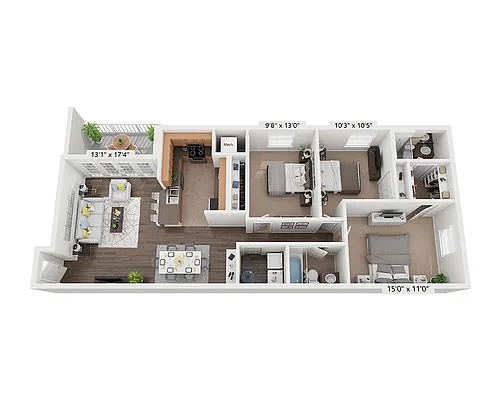 Floor plan Plan C2A