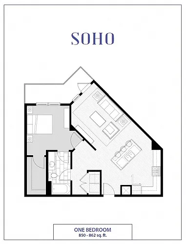 Floor plan Soho - 1x1