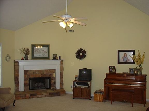 Large Fireplace in Living Room