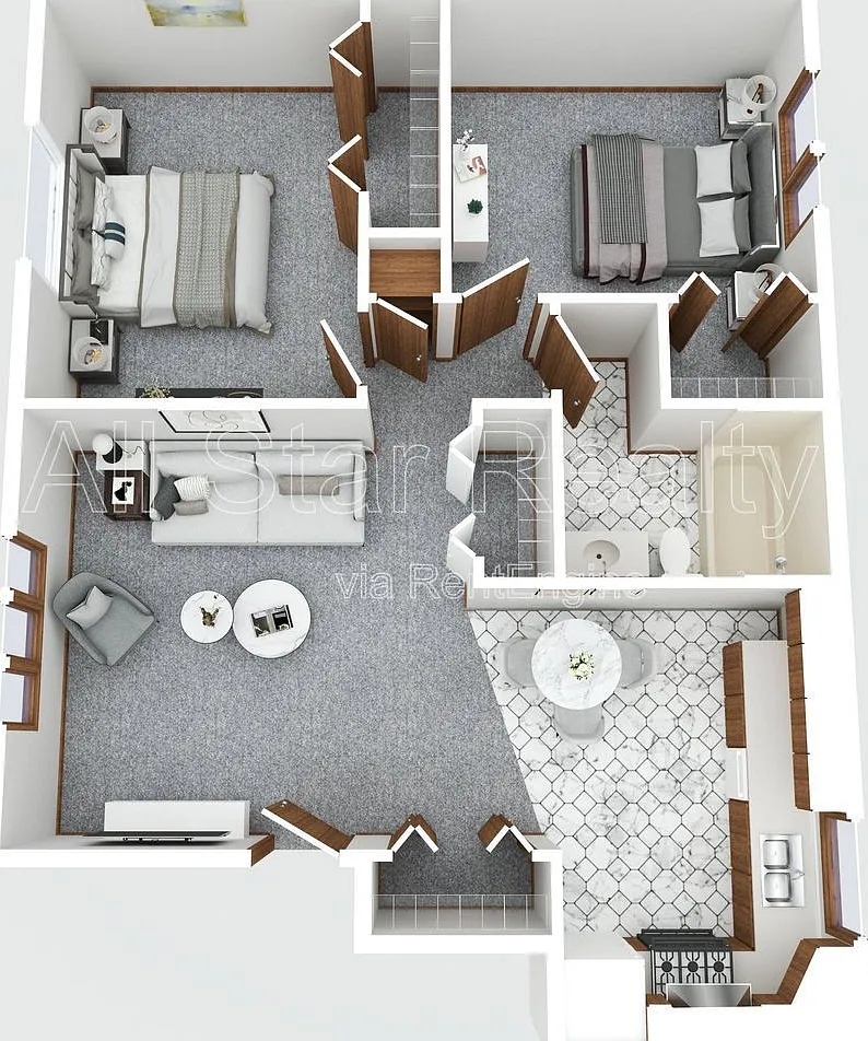 2 bed, 1.0 bath, 800 sqft, $1,200 — Photo 2