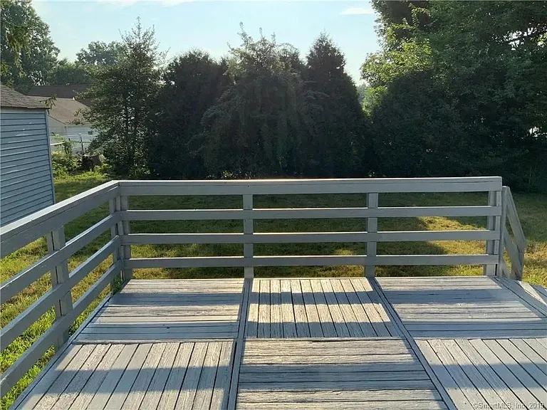 Back porch and yard