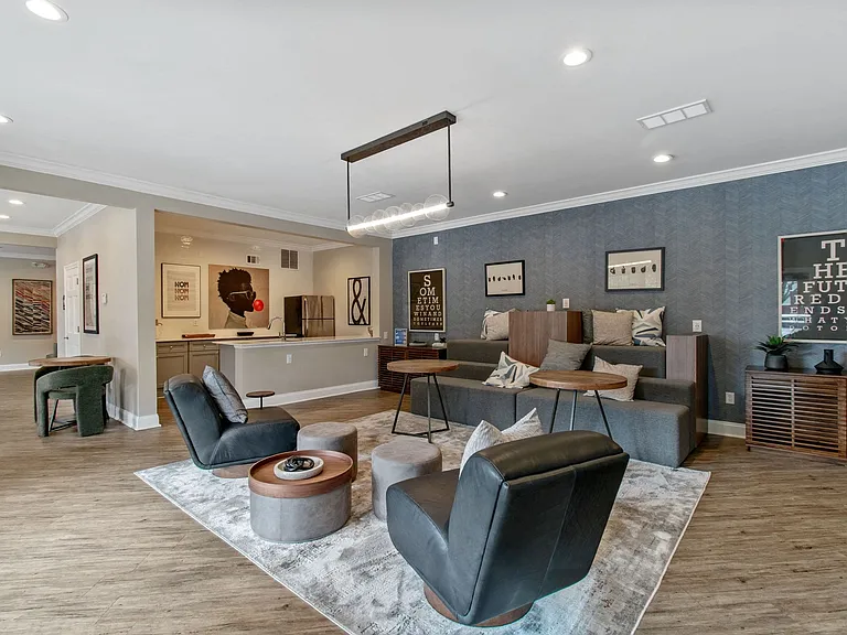 Our resident clubhouse is complete with lounge seating and ample entertainment options