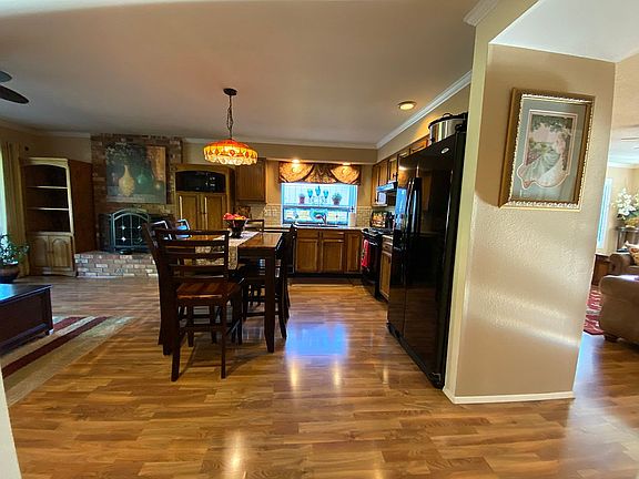 hallway view of kitchen