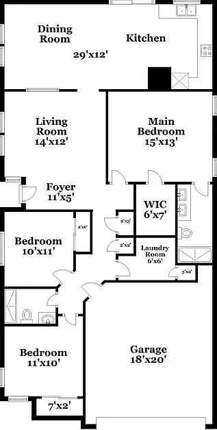 3 bed, 2.0 bath, 1369 sqft, $1,980 — Photo 2