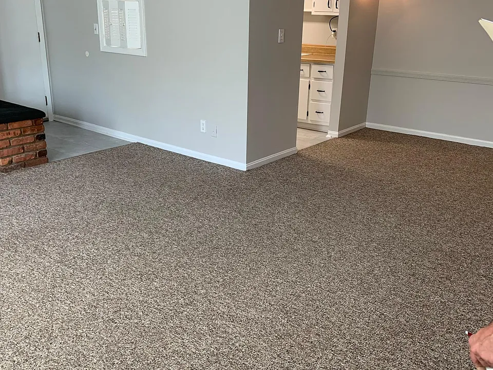 Living room to dining room and kitchen