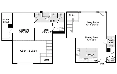 Floor plan A-14 Loft