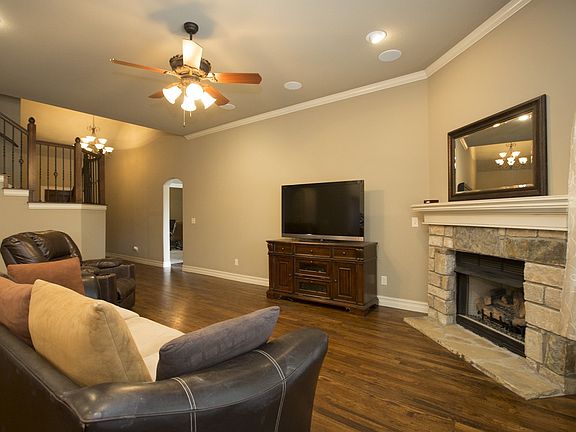 Beautiful fireplace in living area