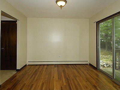 Diining Room with sliders to deck